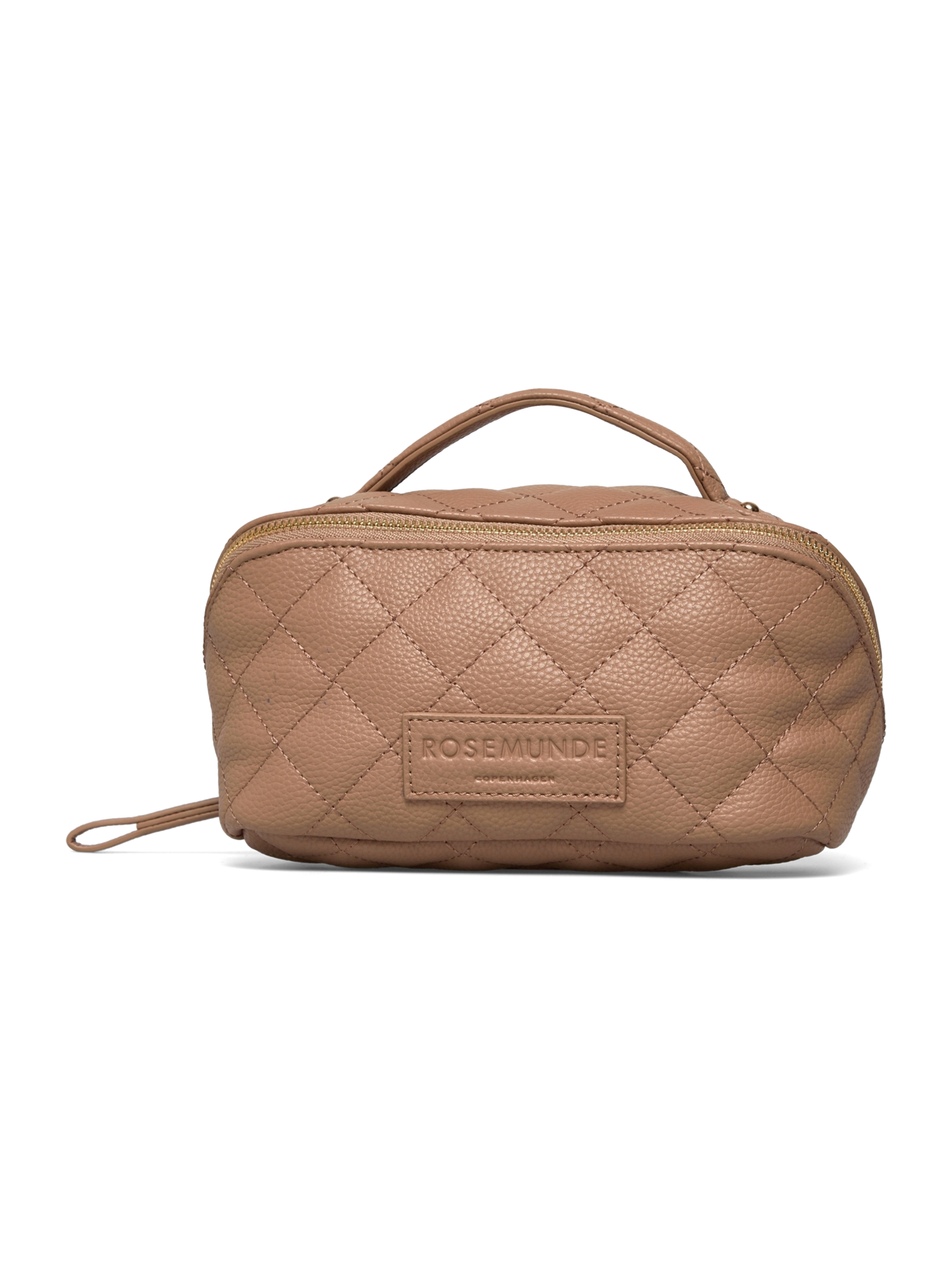 RBSanya Quilted Small Cosmetics Case - 0 / delicate camel gold