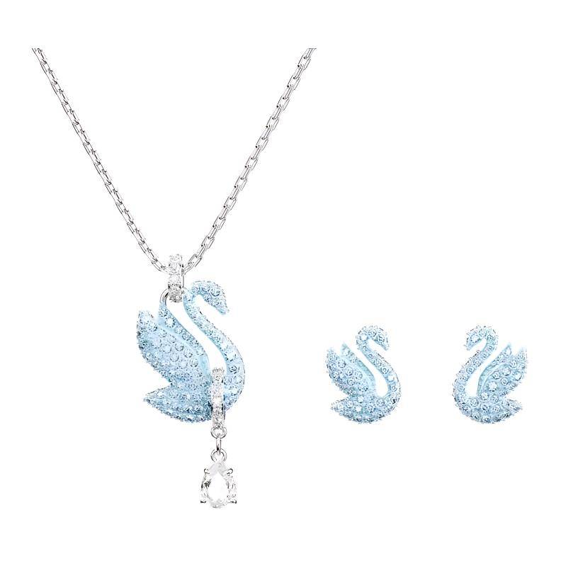 Swarovski Swan Signature Set Kristall Ädelsten Halsband Damhalsband Blå 5660597