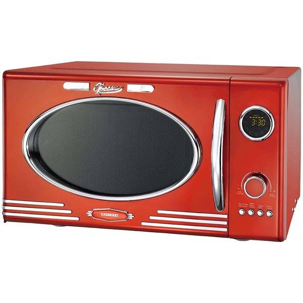 Melissa Mikrovågsugn med grill 23 L 800 W mikrovåg och 1000 W grill - Röd