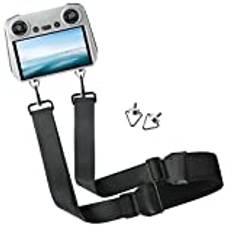 Corpower Lanyard för DJI Mini 4 Pro-styrenhet, DJI Mini 3 Pro RC/Mavic 3 RC strap RC nackrem, nylonflätat halsband, justerbart nackband DJI Mini 4 Pro fjärrkontroll tillbehör