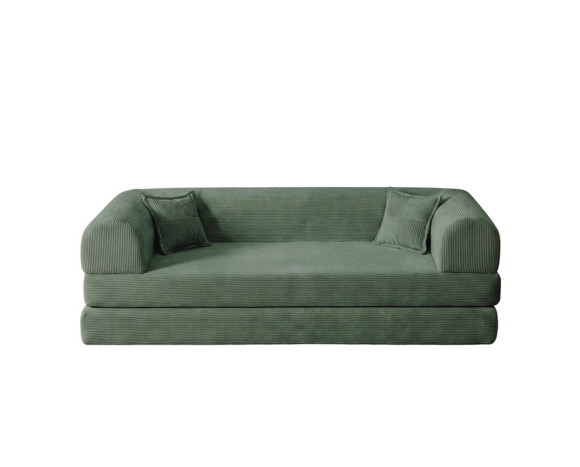 3-personers sovesofa Atelier Del Sofa Legom Eco (190 x 90 x 25 cm) Grøn