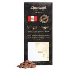 Elmelund Chocolatier - Økologiske Chokolade knapper - 41% Mælkechokolade - 200g