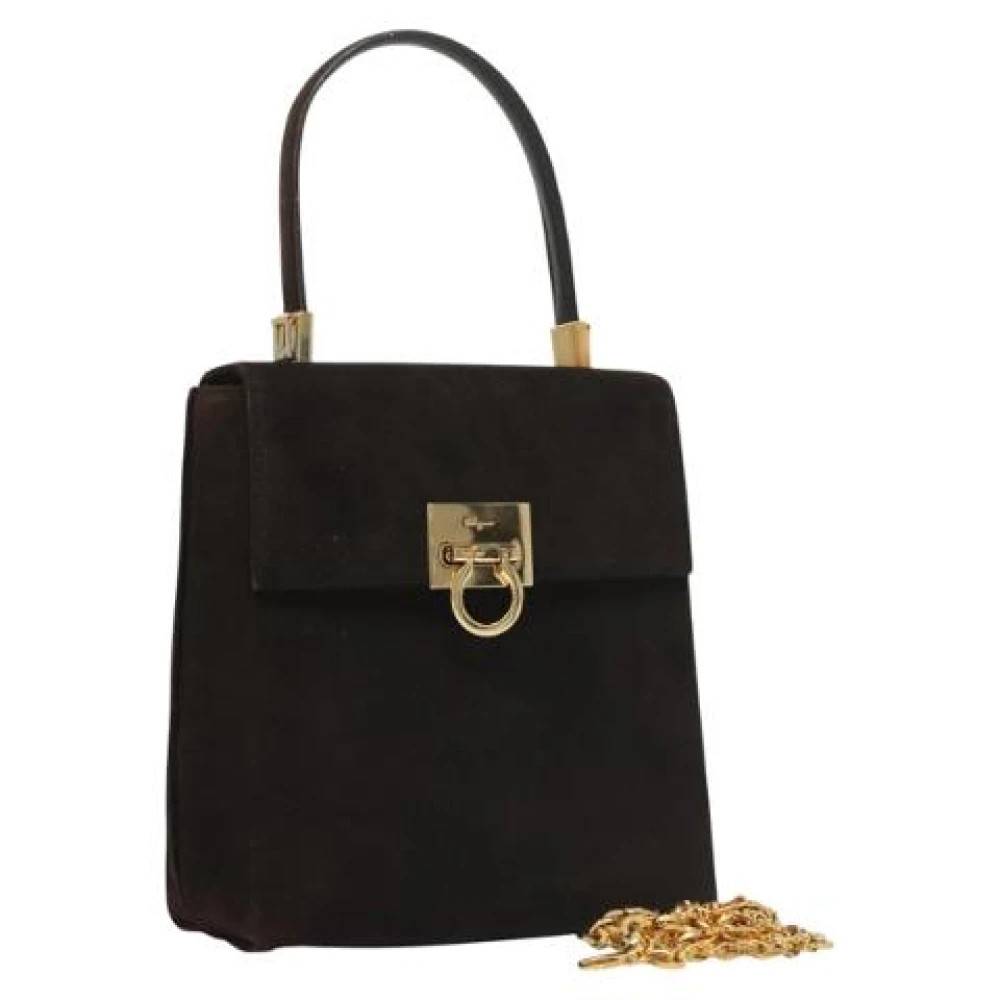 Salvatore Ferragamo Pre-owned - Pre-owned Mocka handvskor Vintage - Dam - ONE Size - Mocka