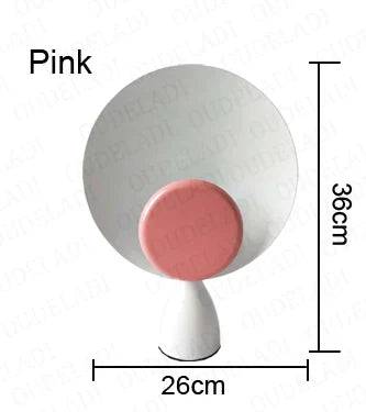 NordicRadiance Design Bordslampa - Skandinavisk Elegans - Rosa / Kallt vitt