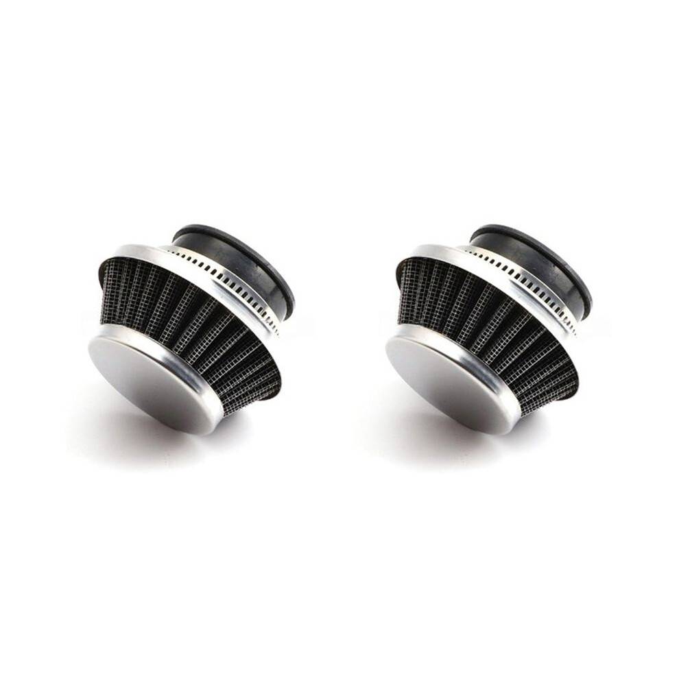 2pcs 42MM Air Filter for 47Cc 49Cc Super Pocket Bike Upgrade Kit Dirt Bike Atv Quad Aluminium Air Filter Silver
