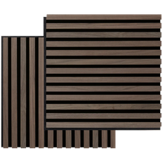FibroTech Square Akustikpanel i walnut 22x520x520 mm - 2 stk.