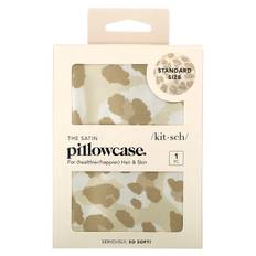 Kitsch, satin pillowcase, standard size, leopard, 1 pillowcase