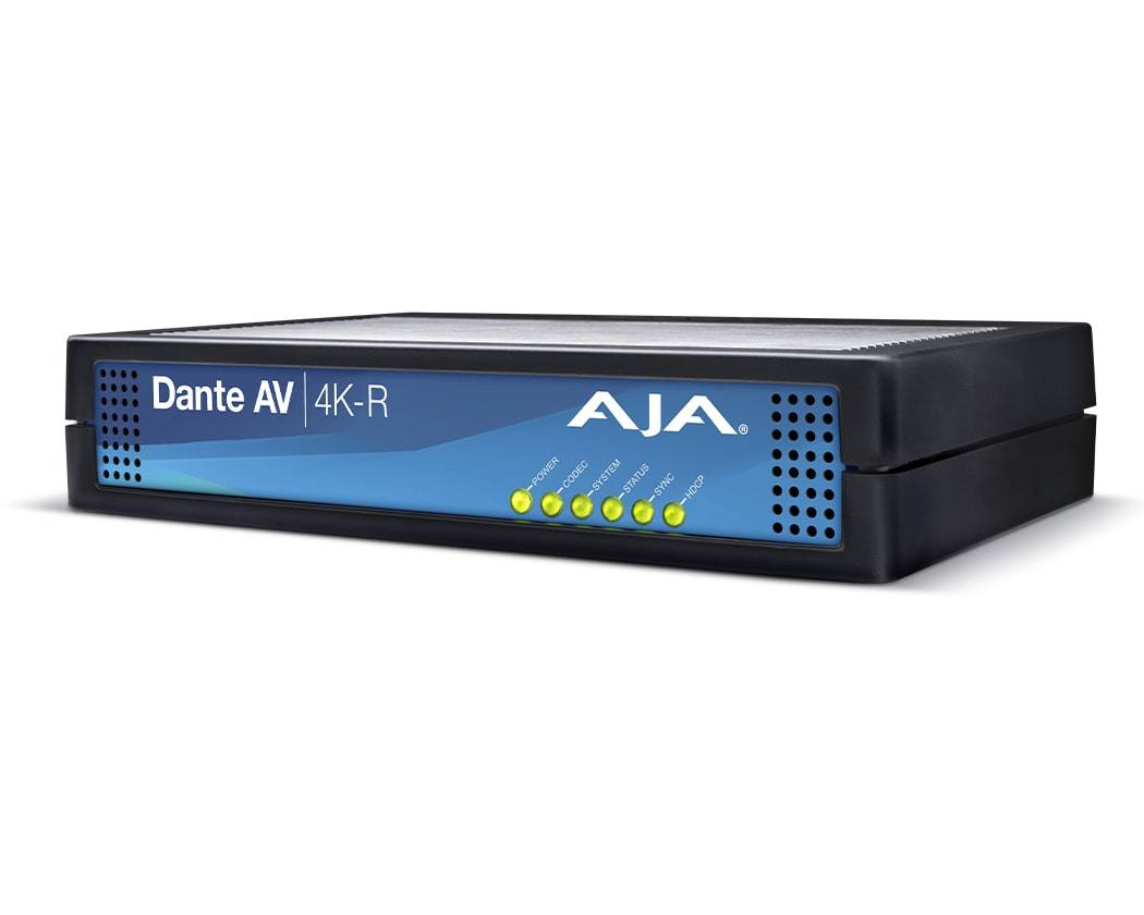 AJA Dante AV 4K-R Dante AV to 12G-SDI / HDMI Decoder