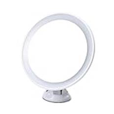 Mskidand 10 x intelligent makeup-förstoringsspegel, LED-extra ljusspegel, sugkopp, väggmontering för sminkbord, badrum, resor