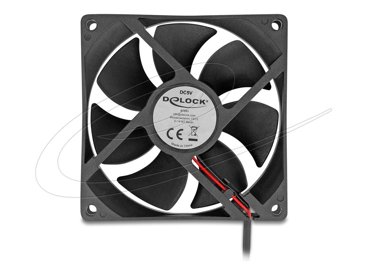 DeLOCK Fan 1-pack Sort 92 mm --> På fjernlager, levevering hos dig 15-05-2026