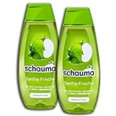 2-pack Schauma schampo mild färskt äpple och nässla 2 x 400 ml