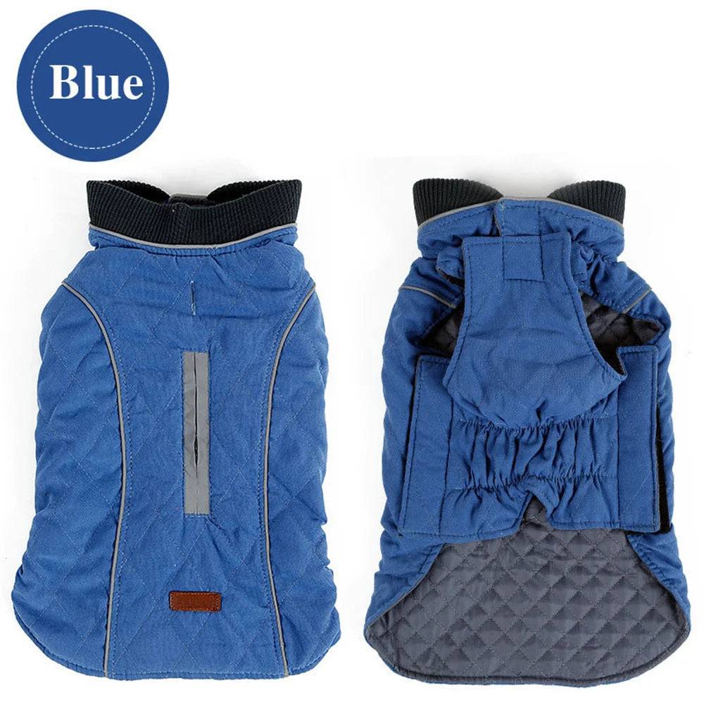 Warm Reflective Winter Jacket for Dogs — XS to 3XL - Blue / XL / SPC (XL)