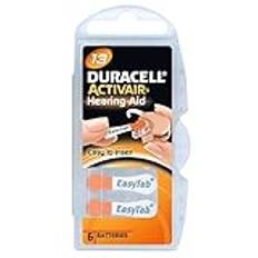 60 x Duracell Activair typ 13 orange hörapparat batterier