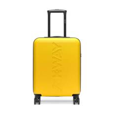K-Way, Kuffert, Dame, Gul, ONE SIZE, Polyester, Rejse Cabin Trolley med 360° Hjul