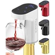 Redsack Elektrisk vinpump, vindispenser, whiskyhällare, vinluftare, pumpar upp en justerbar mängd sprit/vin, fin present till män, kvinnor, familj eller vänner (vit)