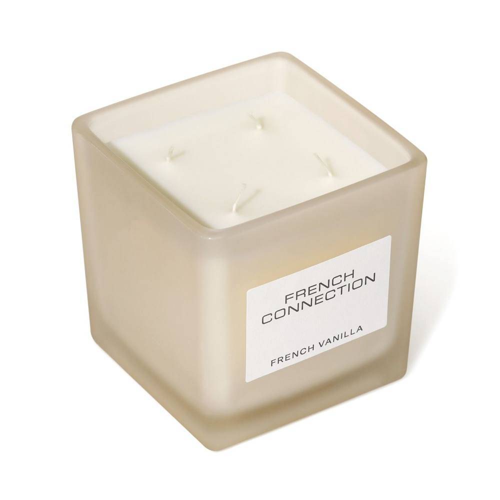 French Connection Square Range Candle French Vanilla 800G (4-Wicks) in Off White - One Size