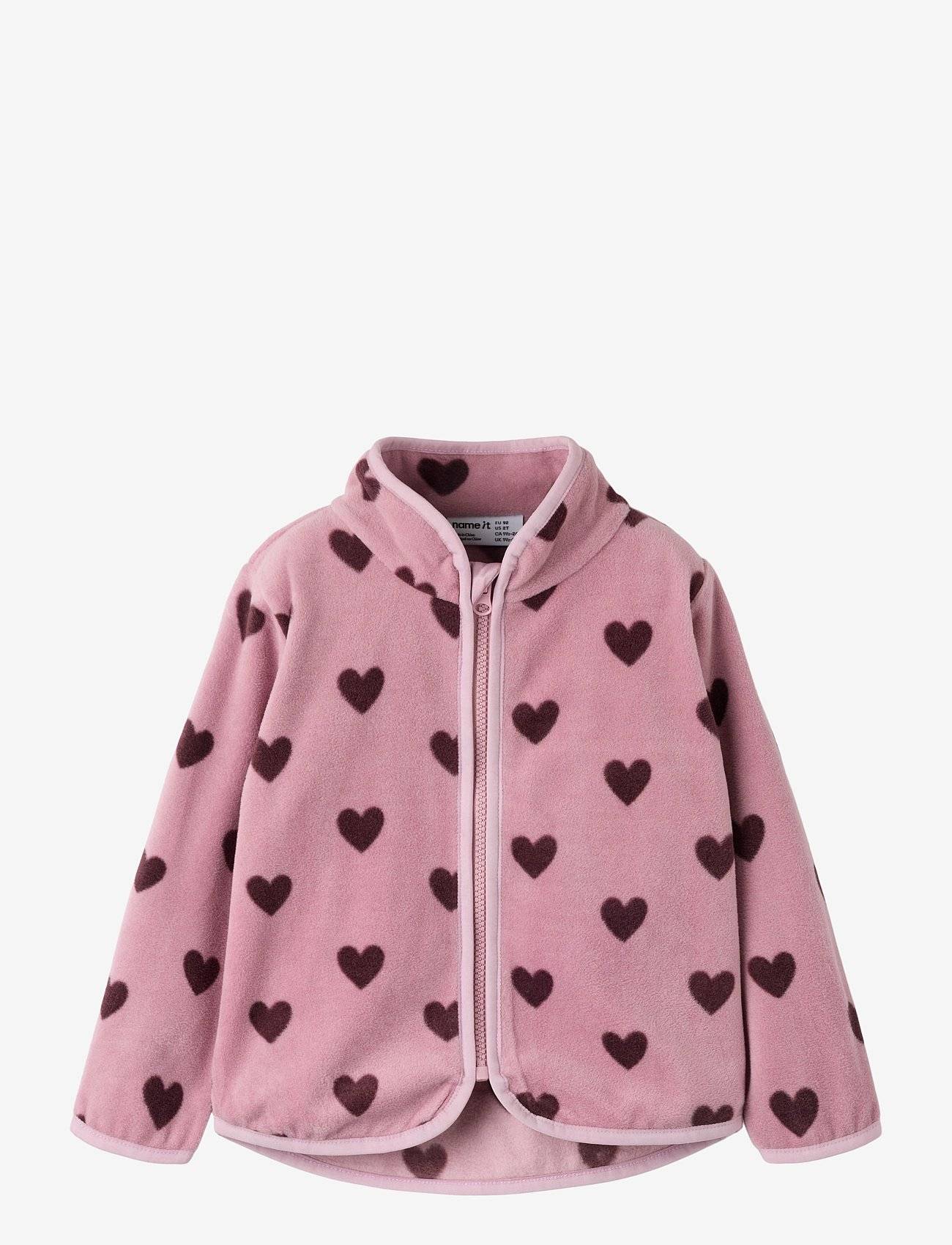 name it Nmfolajas Nreg Fleece Jacket - Pink - 92