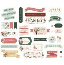 Carta Bella Cardstock Die-Cuts 32/Pkg - Feels Like Home Titles & Ph...