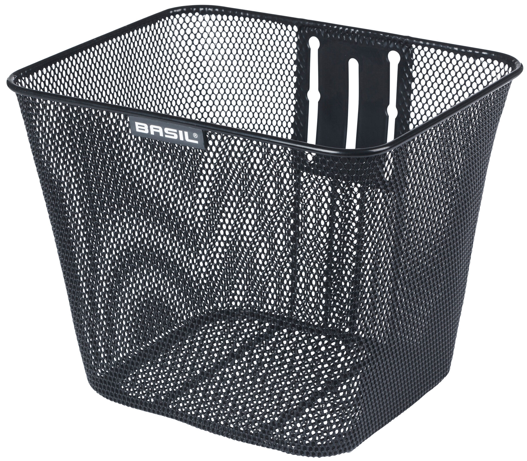 Basil Bilbao cykelkurv med fast montering, 26 x 22 x 27 cm - sort