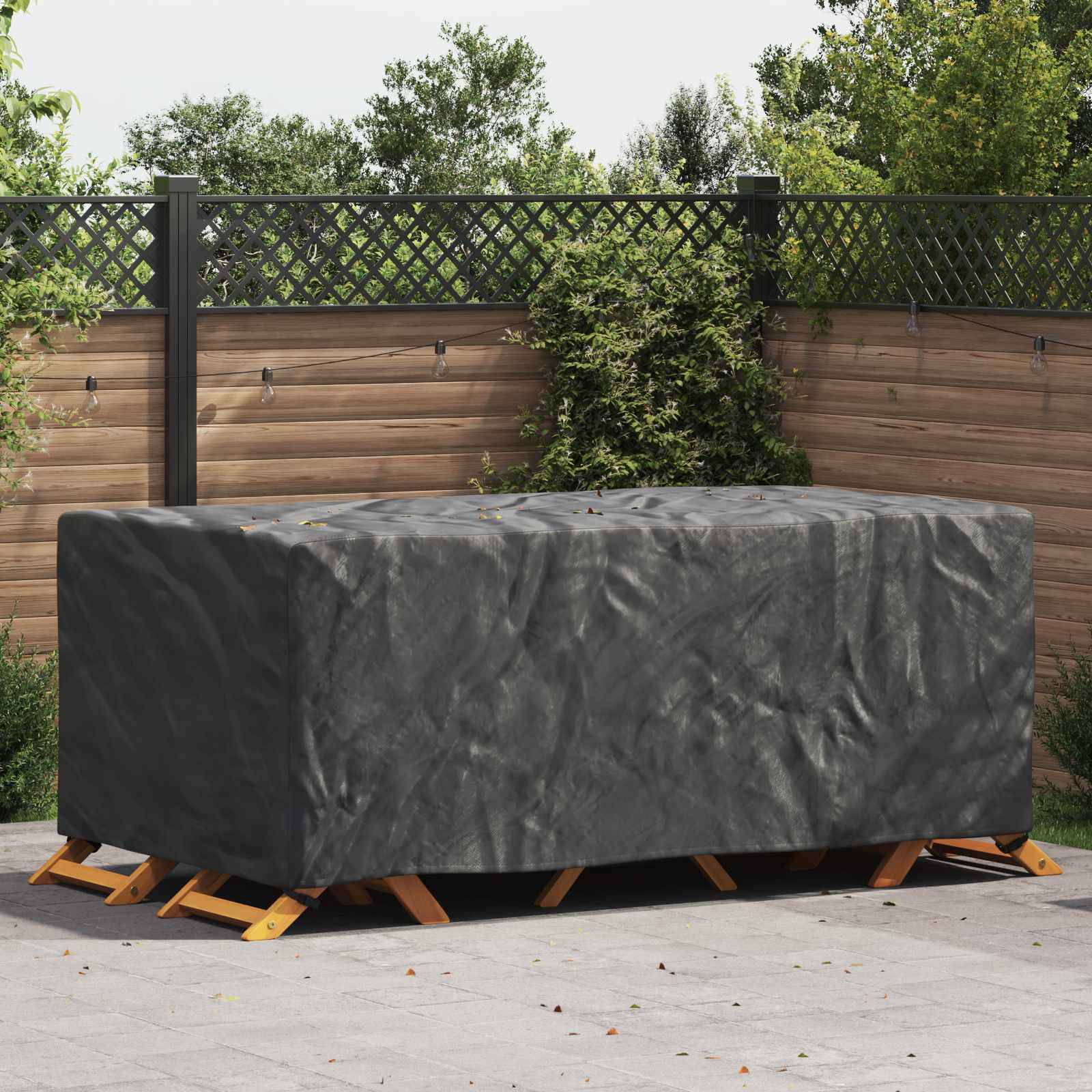 vidaXL Möbelöverdrag Enfärgad Svart 240 x 110 x 70 cm 210D
