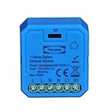 Yueyang Zigbee Switch Dimmer dold modell för dimbara LED-lampor, Mini 1 gängmodul, kompatibel med Smart Life/Tuya-app, kompatibel med Alexa Echo och Google Home,220 V ..
