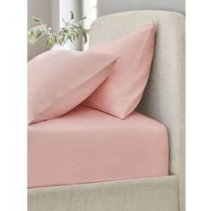 Next Pink Non Iron Simply Soft Deep Fitted Sheet