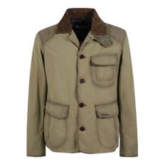 Barbour, Jakke, Herre, Beige, 3XS, Bomuld, Vasket Bomuld Sand Blazer