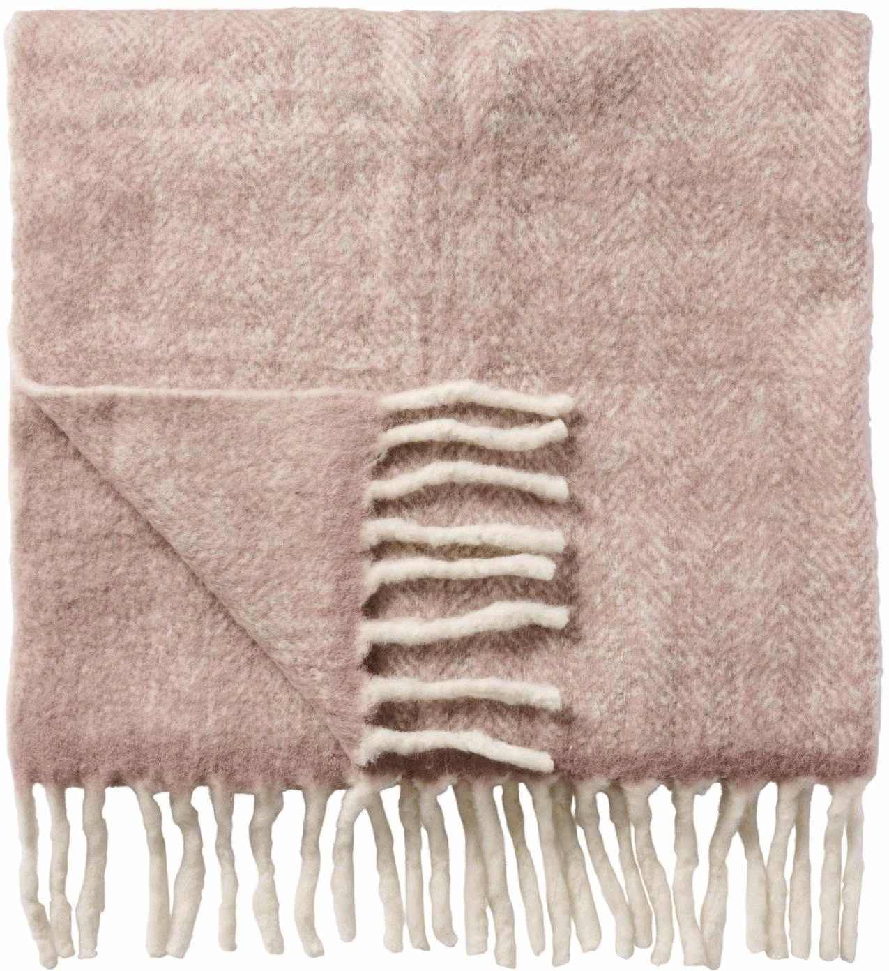 Ib Laursen Plaid 130x170 cm, Malva Melange/Off White
