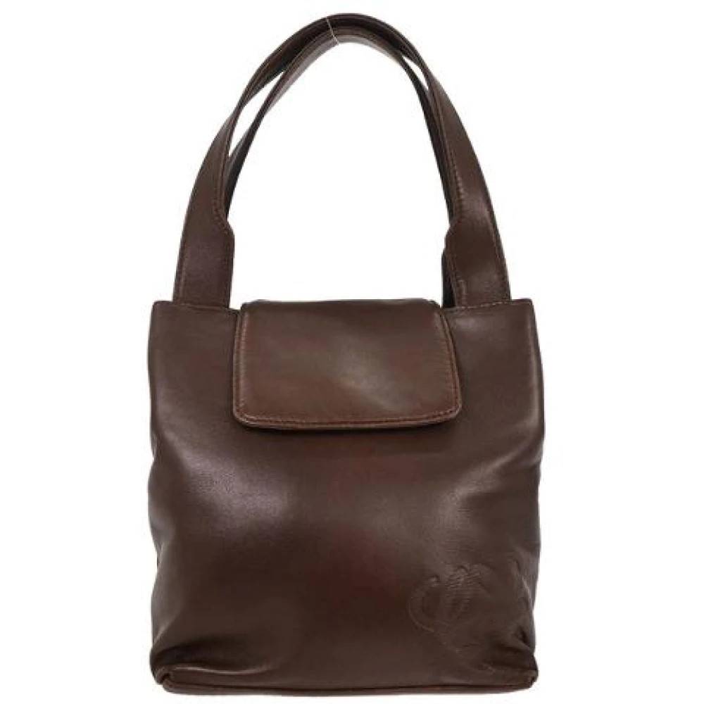 Loewe Pre-owned Pre-owned Læder Håndtaske - Vintage - Dame - Brun - ONE SIZE - Læder