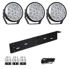 Extraljuspaket 315W (3x LED 7" Extraljus + hållare + reläsats)