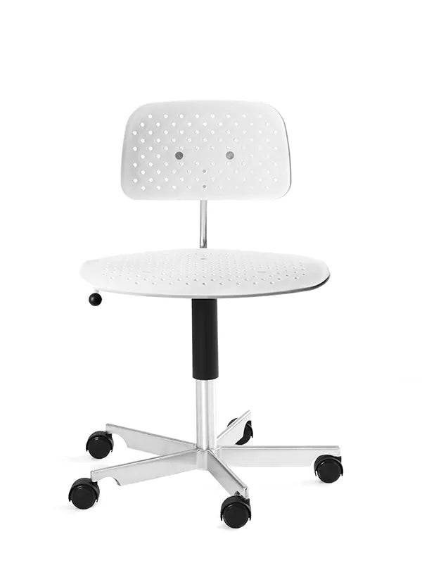 Kevi Air Kontorstol, hvid fra Montana Ingen sædepolstring / Overhøjde C - + 20 cm - Jacobsen Plus