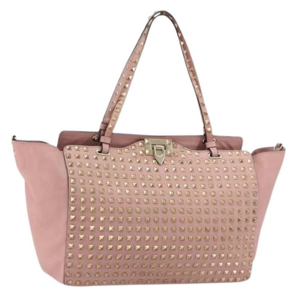 Valentino Vintage Pre-owned Vintage Tote Bag - Vintage - Dame - Lyserød - ONE SIZE - Uld