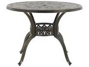 Havebord LIZZANO 165 cm 102 cm Metal Mørkebrun