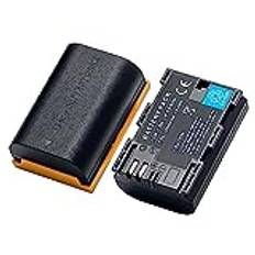 LP-E6/LP-E6NH/LP-E6N uppladdningsbart batteri 2650mAh (2 stycken) Kompatibel med Canon EOS 5D2/5D3/5D4/5DS/5DSR/6D/6D2/60D/60Da/7D Mark2/7D/70D/80D/90D