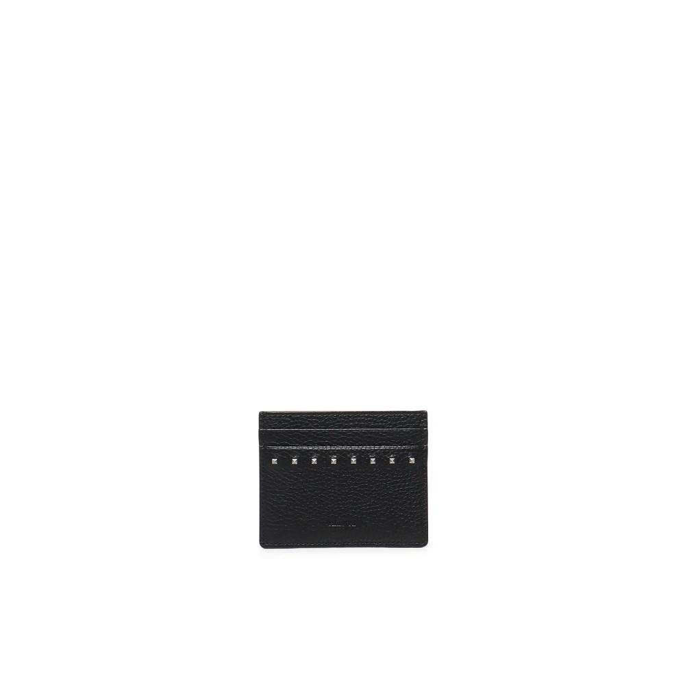 Valentino Garavani Sort Studs Pyntet Læder Pung - - Accessories - Herre - Sort - ONE SIZE - Læder - Sort Studs Pyntet Læder Pung