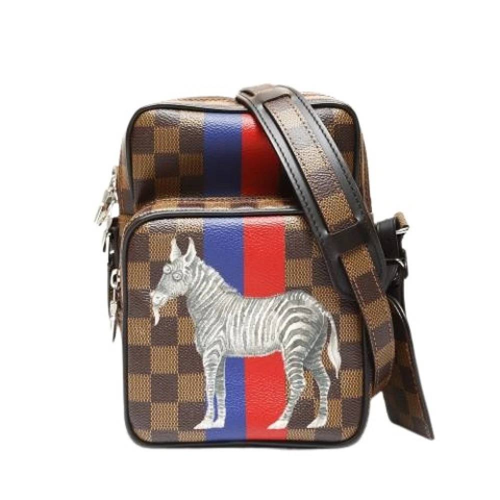Louis Vuitton Vintage - Pre-owned Vintage Damier Canvas Axelremsväska Vintage - Dam - ONE Size -