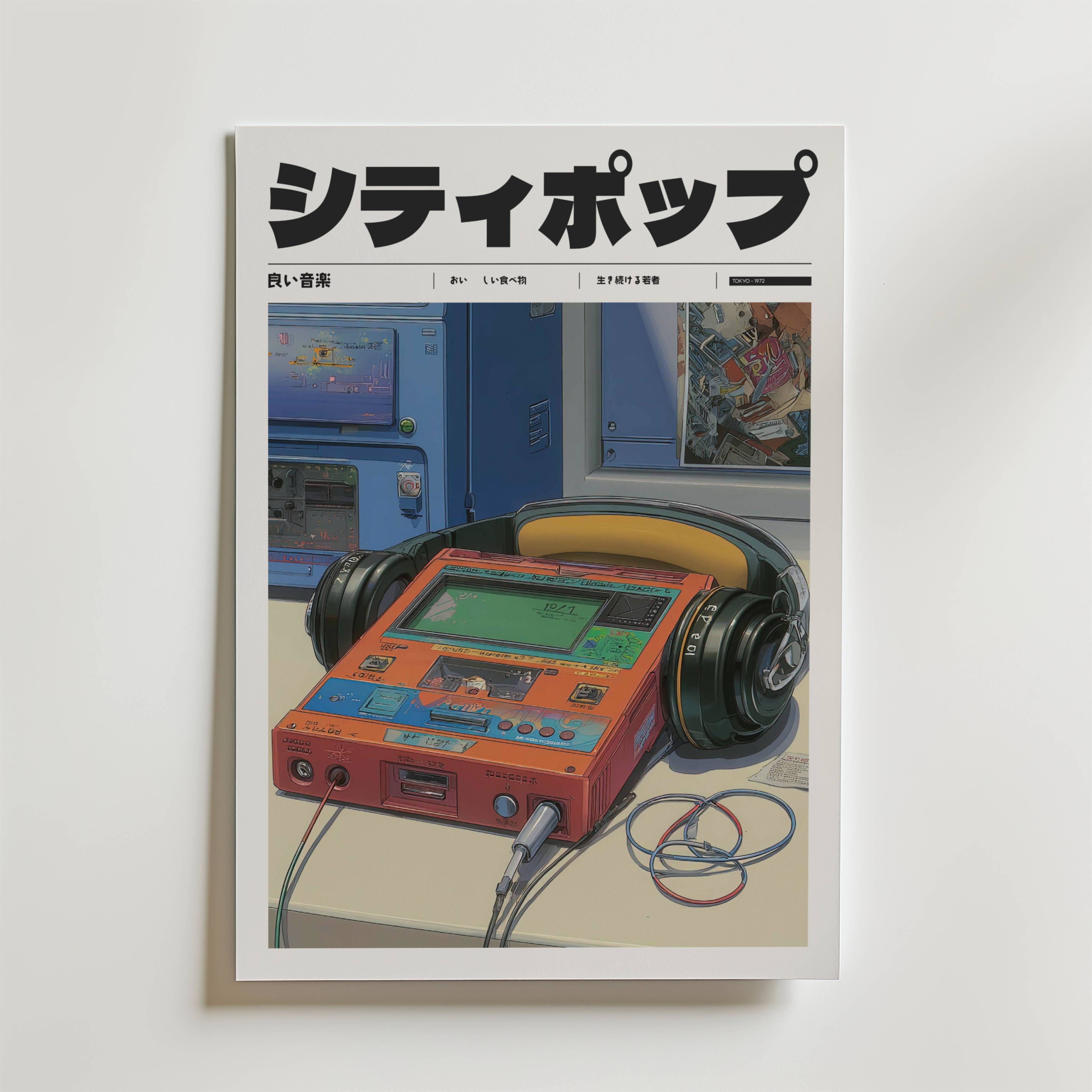 Retro Frequency Poster - Fine Art Poster 40x50 cm