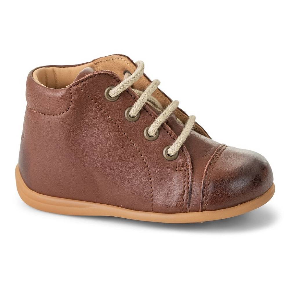 Pom Pom Begyndersko med Snørebånd, Brown 19