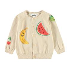 Molo Brody Cardigan Cute Fruits 86 cm  Beige  86 cm  Unisex