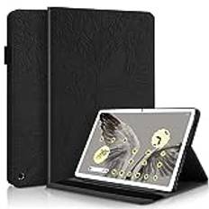 Succtopy Fodral för Google Pixel Tablet 11 tum 2023 Folio Flip PU Läder Skyddsfodral Google Pixel Tablet 11" Pennhållare Stand Wallet Cover Case Tablet Fodral Google Pixel Tablet 2023 – Svart