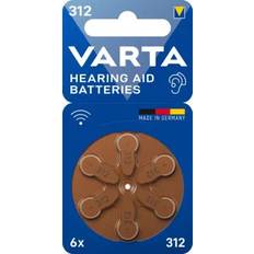 Varta HA312 (PR41 / 312) Hörapparatsbatterier – x6