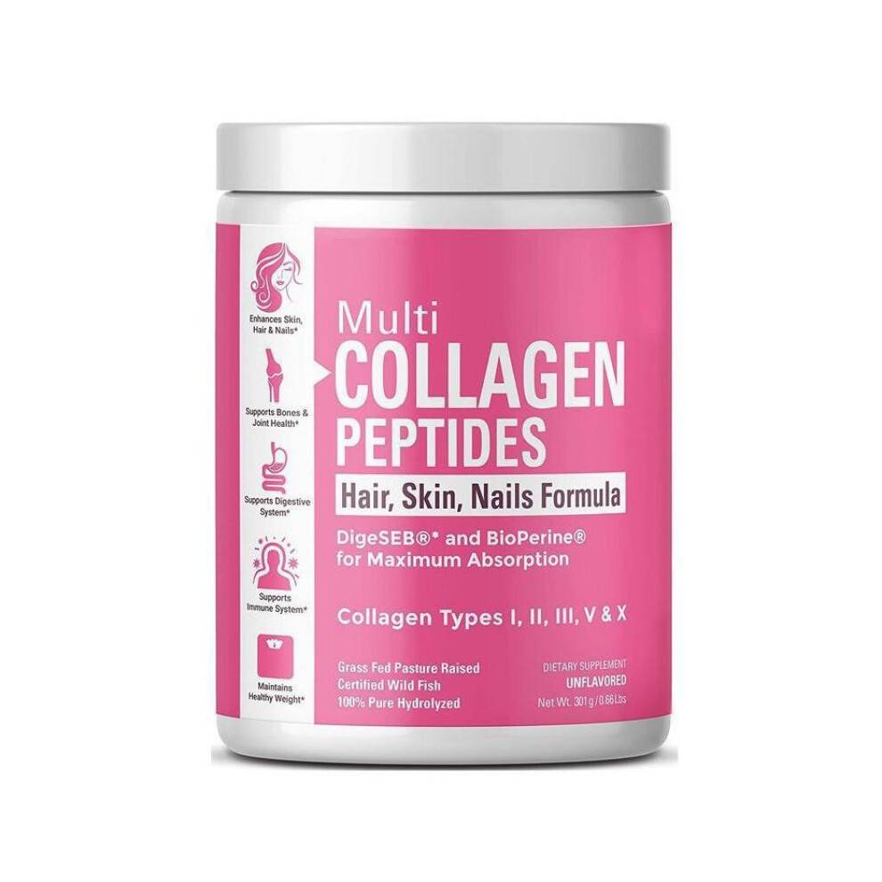 COLLAGENPEPTIDES Collagen Peptides Powder 301g Enhanced Absorption Beauty Supplement for Skin, Hair, and Nails