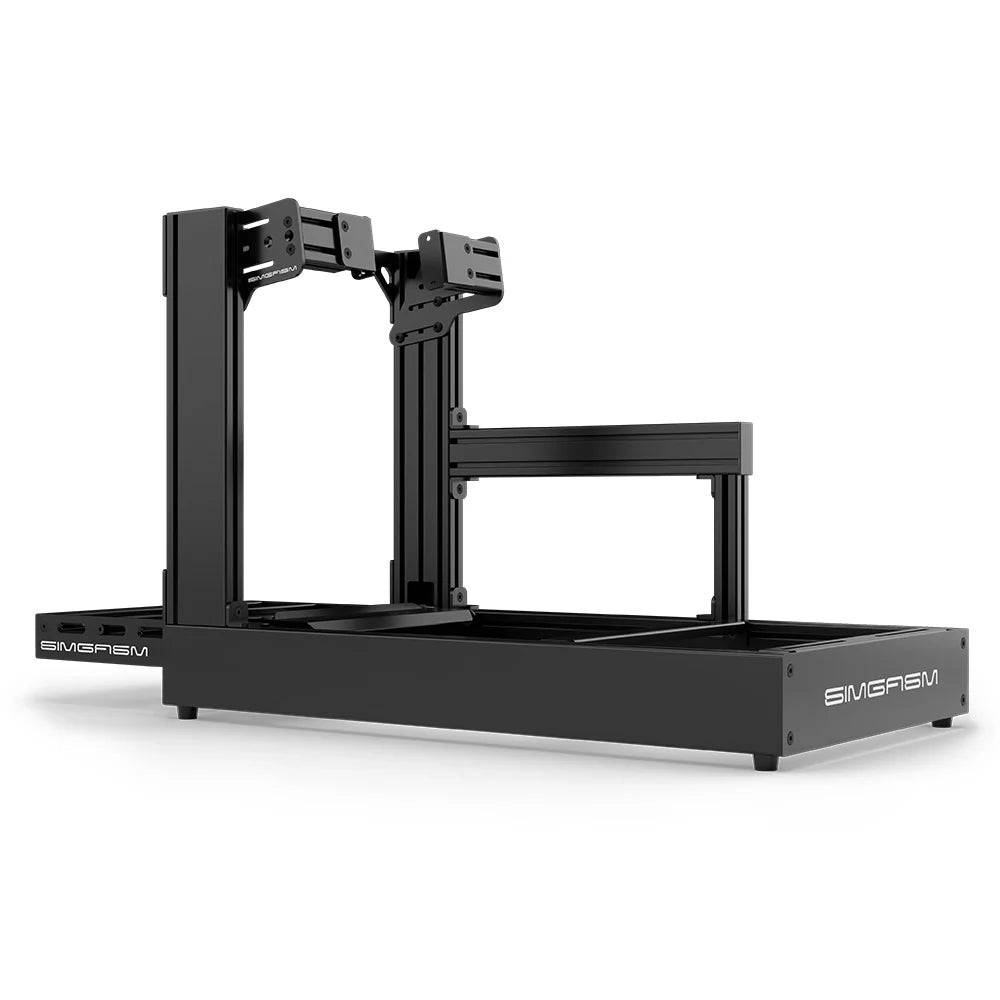 SIMGASM | Sport Aluminum Sim Racing Cockpit - Side Mount / Black