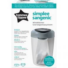 Tommee Tippee Simplee Sangenic Windeleimer inkl. einer Folienkassette grau