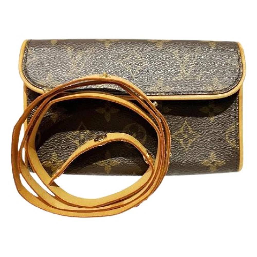 Louis Vuitton Vintage Pre-owned Pochette Florentine Monogram Skuldertaske - Vintage - Dame - Brun - ONE SIZE - Uld