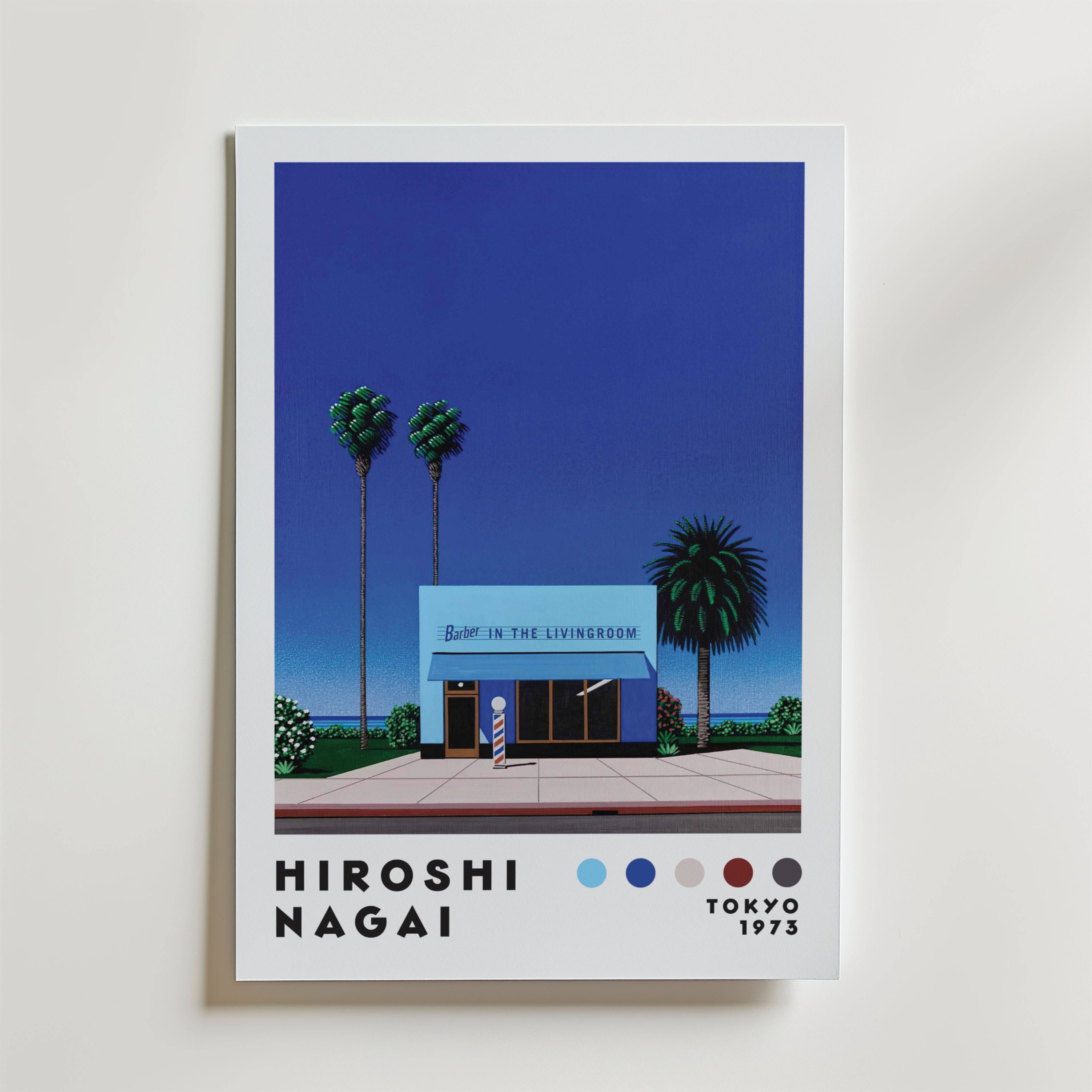 Hiroshi Nagai Barber Shop Poster - Fine Art Poster 21x30 cm
