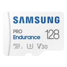 Micro Secure Digital SDXC 128 GB Samsung PRO Endurance, 100/30 MB/sek, UHS-I U1 Class10, inspelning i upp till 43 800 tim