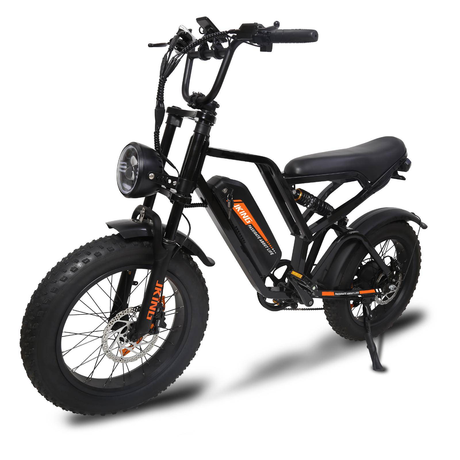 JKING FXH-009 Terräng Elcykel för Vuxna 500W Motor 48V 15.6Ah Batteri 20 Tum Hjul Off-Road Elcykel svart
