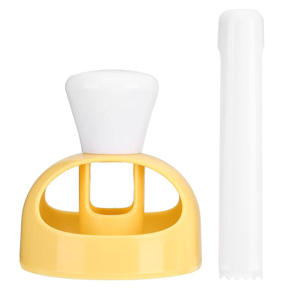 Plastmunkmaskinsform Fondantkaka Bröd Desserter Bageriform DIY Munkutstickare med Tång