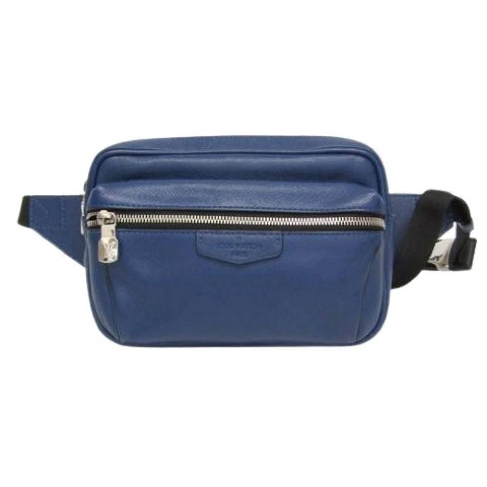 Louis Vuitton Vintage Pre-owned Bumbag Outdoor M33455 - Vintage - Herre - Blå - ONE SIZE - Læder